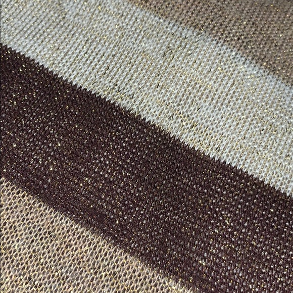 Brown gold and cream sparkly top from Cato - Picture 4 of 4